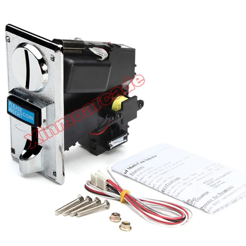 

JY-926 Zinc Alloy Front Entry Multi Coin Acceptor Token Selector Coin Mech for Arcade Game Cabinet Kiosk Vending Machines
