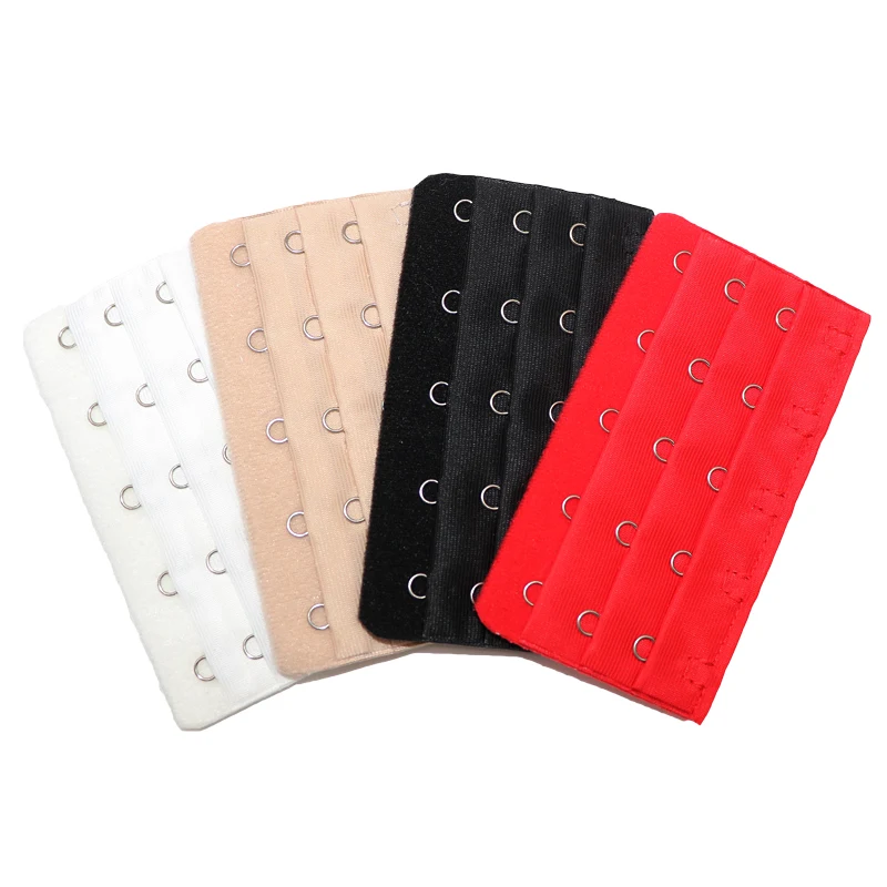 5pcs Bra Extenders Strap Buckle Extension 3 Rows1/2/3/4/5 Hooks Bra Strap  Extender Sewing Tool Intimates Accessories for Women