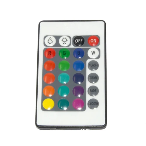 Foxanon контроллер RGB диммер динамических режимов и Цвет DC 12 В 24 клавиши для 5050 5630 3528 светодио дный лампы Газа Light 1 шт./лот
