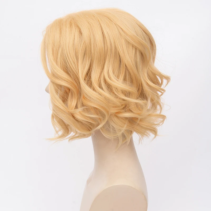 IHYAMS Одна деталь Сабо Косплэй аниме парики 30 см Золотой фигурных синтетический волосы термостойкость волокно