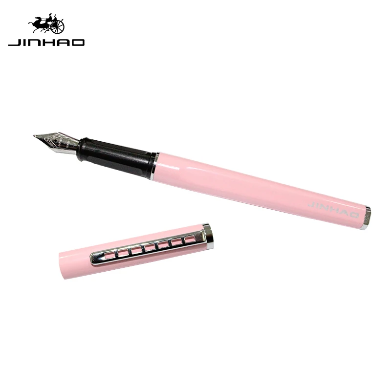 Jinhao высококачественная Роскошная чернильная перьевая ручка, Подарочная коробка, деловые ручки для каллиграфии, офисный набор карандашей
