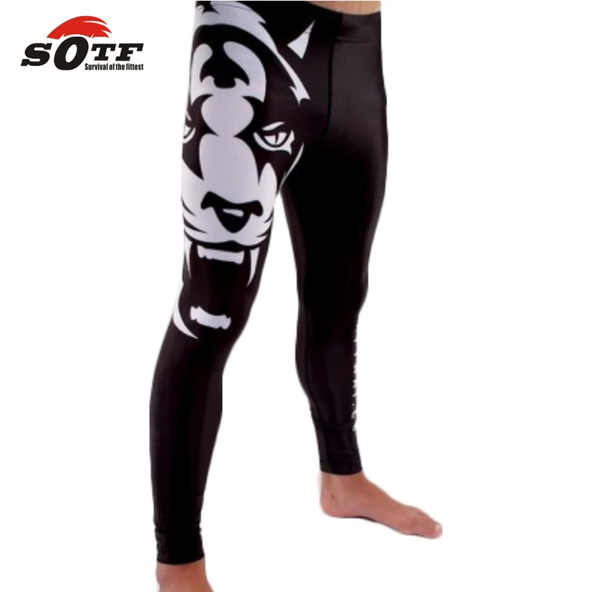 SOTF Men's MMA Boxing Tiger breathable and comfortable skinny pants tiger muay thai top king muay thai shorts muay thai shorts