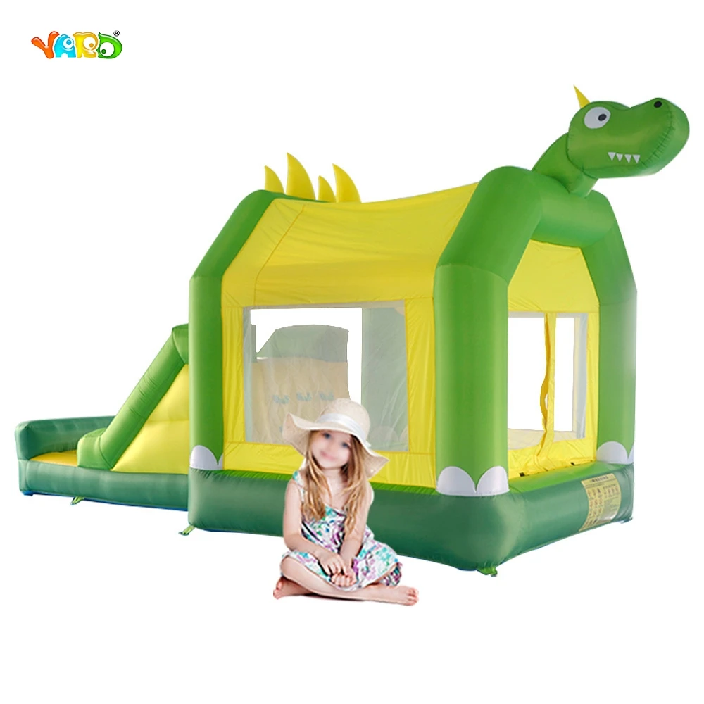 YARD Dinosaur Bouncers Slide with Cover Kids Outdoor Play Bouncy Castle Combo Bounce House Special Offer for European Countries