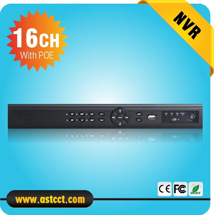 

Face Detection Full HD 1080P CCTV NVR 16CH NVR wih 8ch POE For IP Camera HDMI Network Video Recorder 16 Channel NVR with 8CH POE