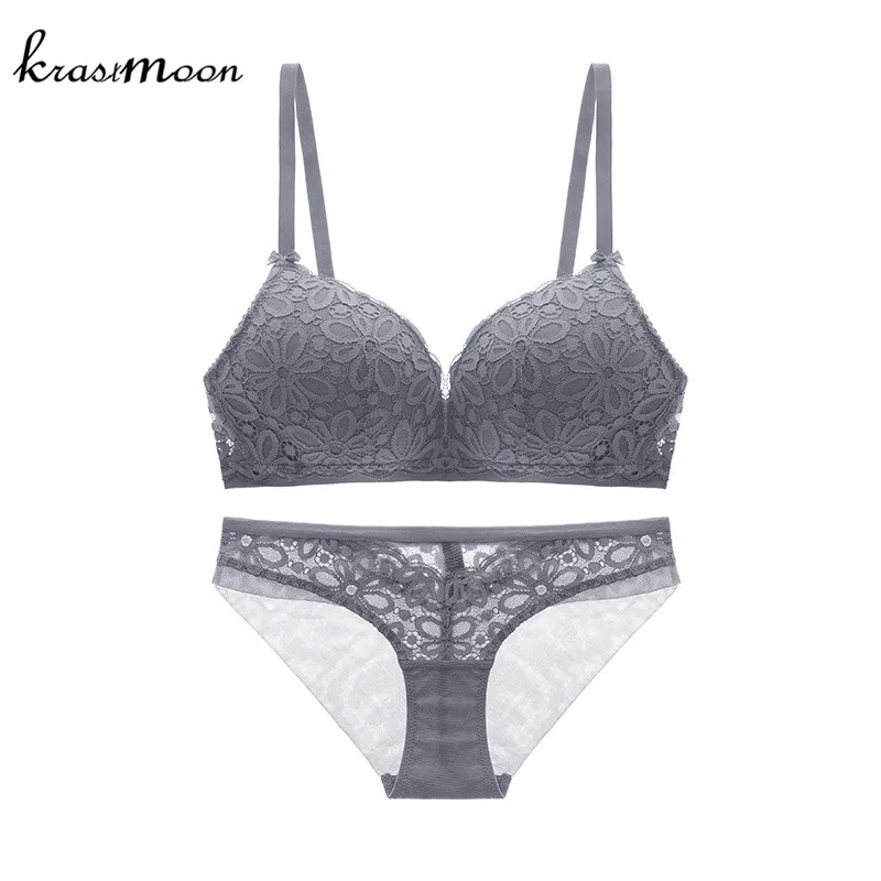 Lady Sexy Women Bra Set Wire Free Floral Lace Bralette Briefs Set Elegant Embroidery Bra Underwear Women Lingerie Set BS58 Lady Sexy Women Bra Set Wire Free Floral Lace Bralette Briefs Set Elegant Embroidery Bra Underwear Women Lingerie Set BS58
