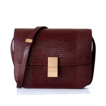 Новая трендовая женская сумка из натуральной кожи с узором ящерицы, маленькая квадратная сумка, сумка через плечо, роскошные сумки, женские сумки, дизайнерские