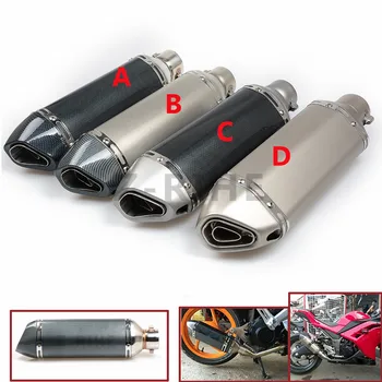 

for z800 Universal 36mm-51MM Stainless Steel Universal Motorcycle Modified Exhaust Muffler Pipe For yamaha tmax 500 tmax530