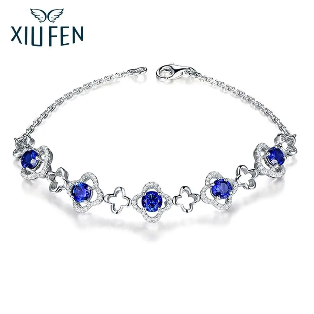 Sangdo женщина девушка мода изысканный браслет элегантный моделирование Ocean Blue Crystal