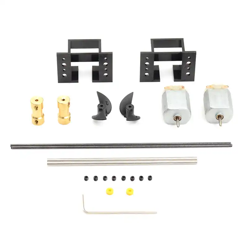 2set Motors RC Boat Drive Set 130 Motor Seat Shaft Propellers Kit Model Ship DIY