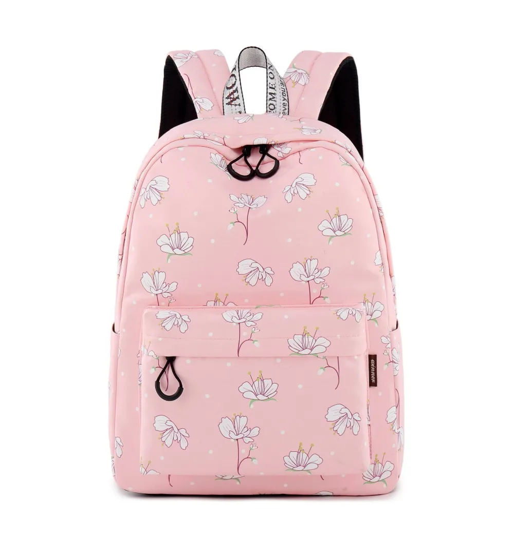 leather flower backpack