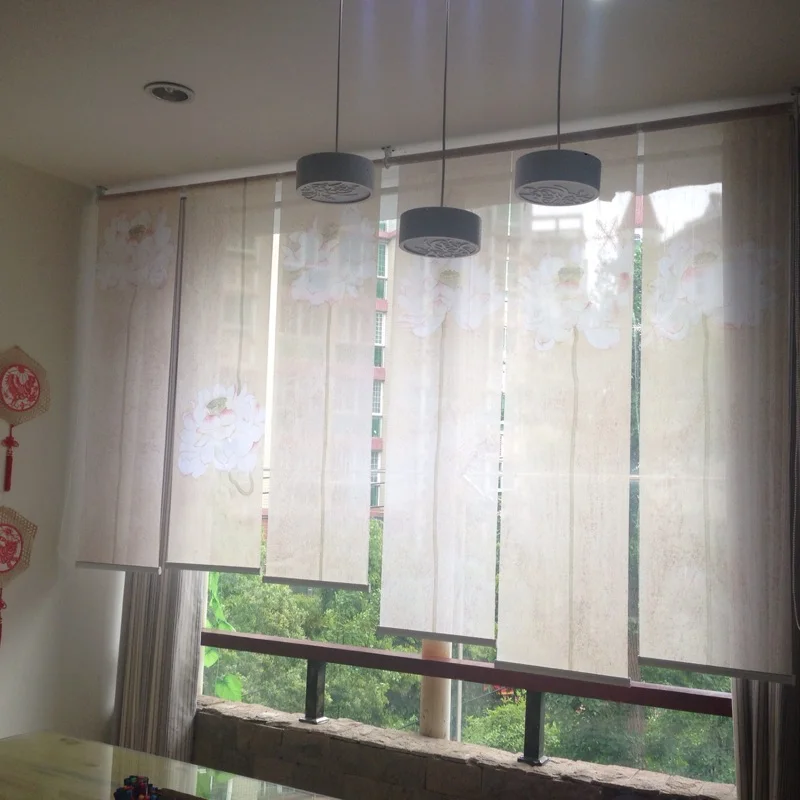 1 шт художественные дизайн украшения дома rodando перегородки мягкий прозрачный экран занавеска "Лотос" садится свободно стеновые панели