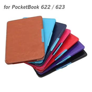 

Free Shipping Fashion Durable PU Leather Protective Case Cover for PocketBook 622/623 ebook with Magnet Lock High Quality