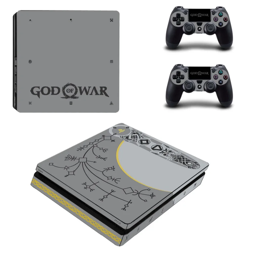 God of War 4 PS4 тонкая кожа Наклейка виниловая для sony Playstation 4 консоль и 2 контроллера PS4 тонкая кожа Наклейка