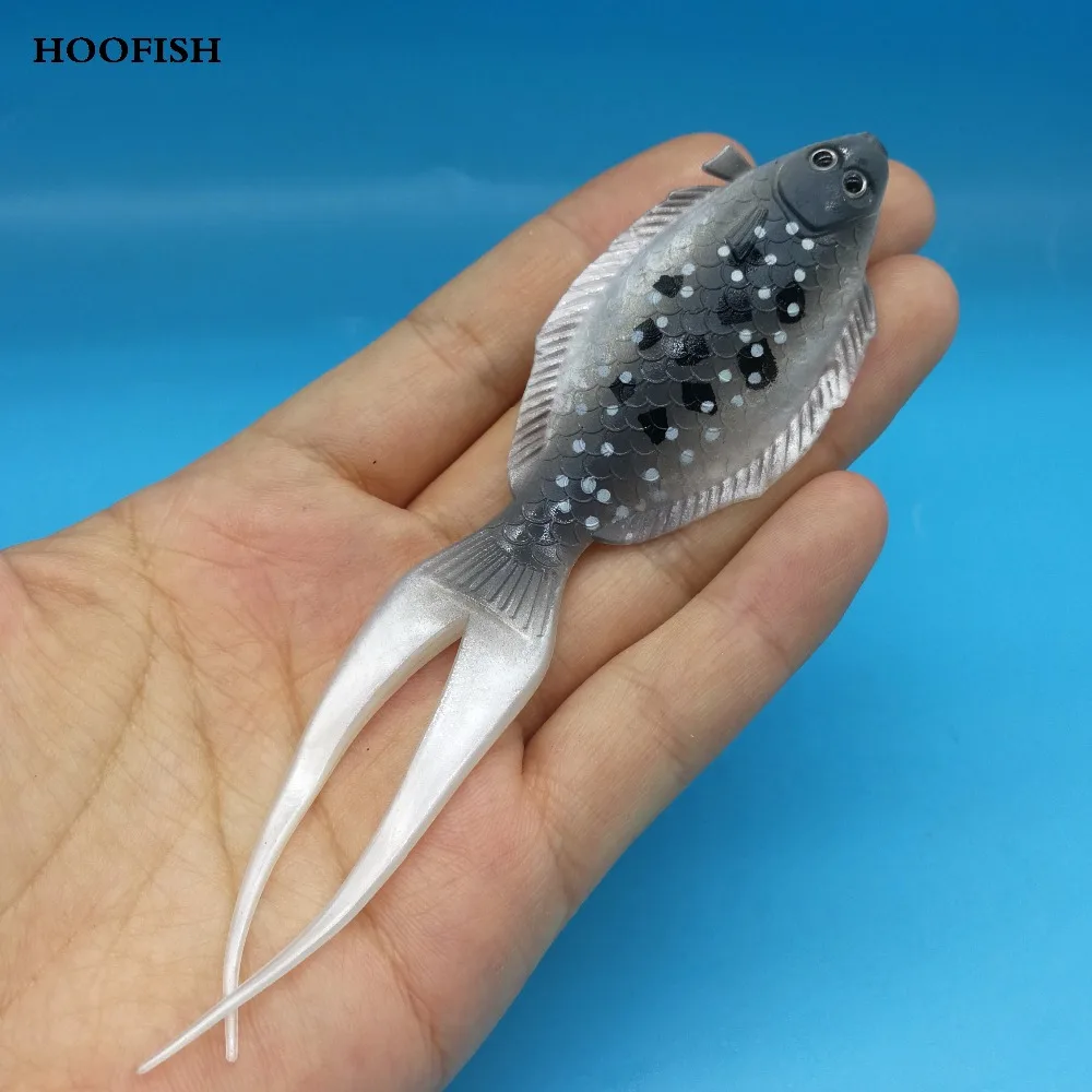 

HOOFISH 3pcs/lot Soft Bait 8g/11cm Flatfish Fishing Lure Swimbaits Plastic Flounder Lure Pasca Peche