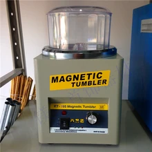 KT185 Магнитный шлифовальный станок стакан полировщик ювелирных изделий отделочная машина, магнитный шлифовальный станок AC 110v 220v