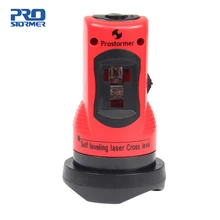 PROSTORMER Профессиональный самонивелирующийся лазерный перекрестный Уровень 2 красный крест линия 1 точка 360 градусов Поворотный лазерный нивелир