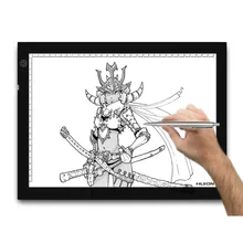 Huion Adjustable Lightness 17.7 Inch LED Artcraft Tracing Light Pad Light Box for Animation Tattoo Quilting Calligraphy Copy -A4