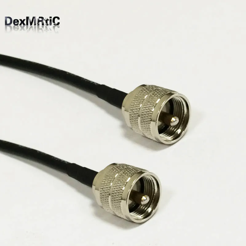 UHF штекер PL259 переключатель UHF штекер PL259 RF косичка кабель RG58 50 см/100 см для беспроводного маршрутизатора
