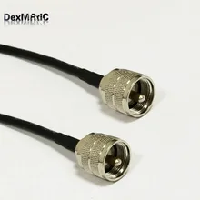 UHF штекер PL259 переключатель UHF штекер PL259 RF косичка кабель RG58 50 см/100 см для беспроводного маршрутизатора