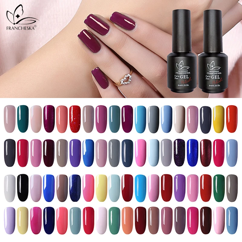 

Francheska color01-36 gel nail polish soak off nail gel polish unha nail art gellak nagels spulletjes lakiery hybrydowe Lacquer