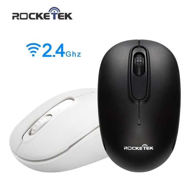 Cheap Rocketek USB Wireless Mouse 1600 DPI 3 buttons ergonomic design for 2.4G desktop computer accessories mice gamer PC Cheap Rocketek USB Wireless Mouse 1600 DPI 3 buttons ergonomic design for 2.4G desktop computer accessories mice gamer PC