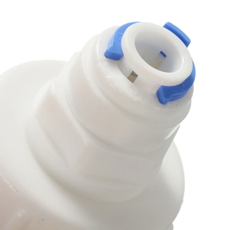 Kitchen Water Filter Tap Connector Adaptor Push Fit 3/4 Inch BSP To 1/4 Inch Reverse Osmosis RO White Watering Fitting Pipe