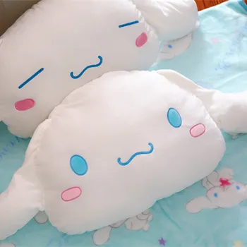 

Candice guo! super cute plush toy lovely Cinnamoroll cartoon big ears white dog soft cushion blanket birthday Christmas gift 1pc