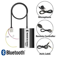APPS2Car Car Stereo Bluetooth Interface Wireless Music Receiver USB AUX Jack Music Interface for Nissan Xtrail 2001-2011