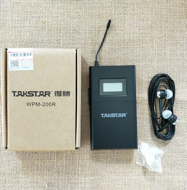 

Takstar wpm-200 In-Ear Wireless Monitoring Receiver with Earphone stage monitoring Receiver [Not Include Transmitter]