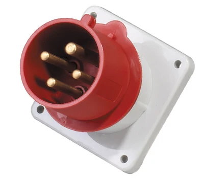 32A 400V 4P (3P + E) Европейская промышленная розетка Разъем настенный всплеск