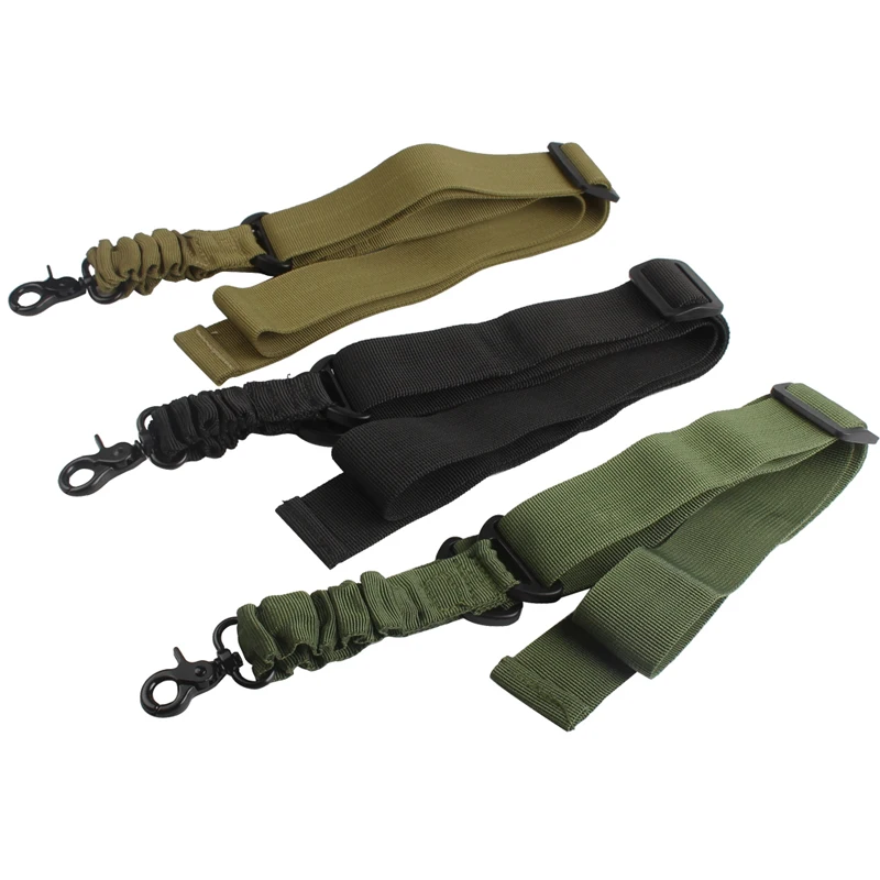 Tactical Gun Single One Point Rifle Gun Tactical Sling Bungee Strap Hook Belt RL30-0002-04