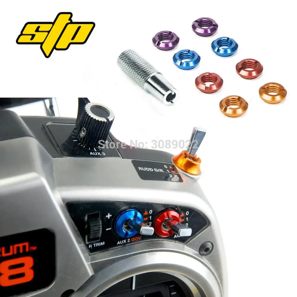

Star power Radio Control Switch Color Nut for Radio Control Spektrum Remote Controller Switch 8PCS Nut Spektrum RC Transmitter