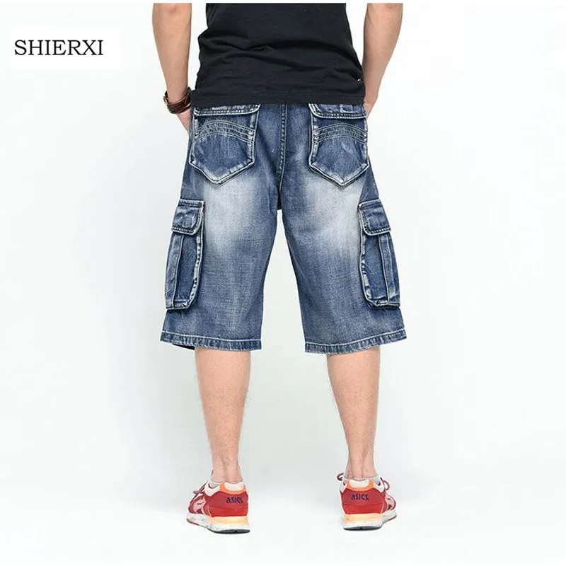 

New men's Jeans Shorts Men Trousers Summer Hip Hop Mens Board Shorts Size 30-46