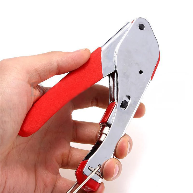DWZ 1pc Coaxial Crimping Crimper F-Type Compression Tool with 10pcs RG6 Connectors