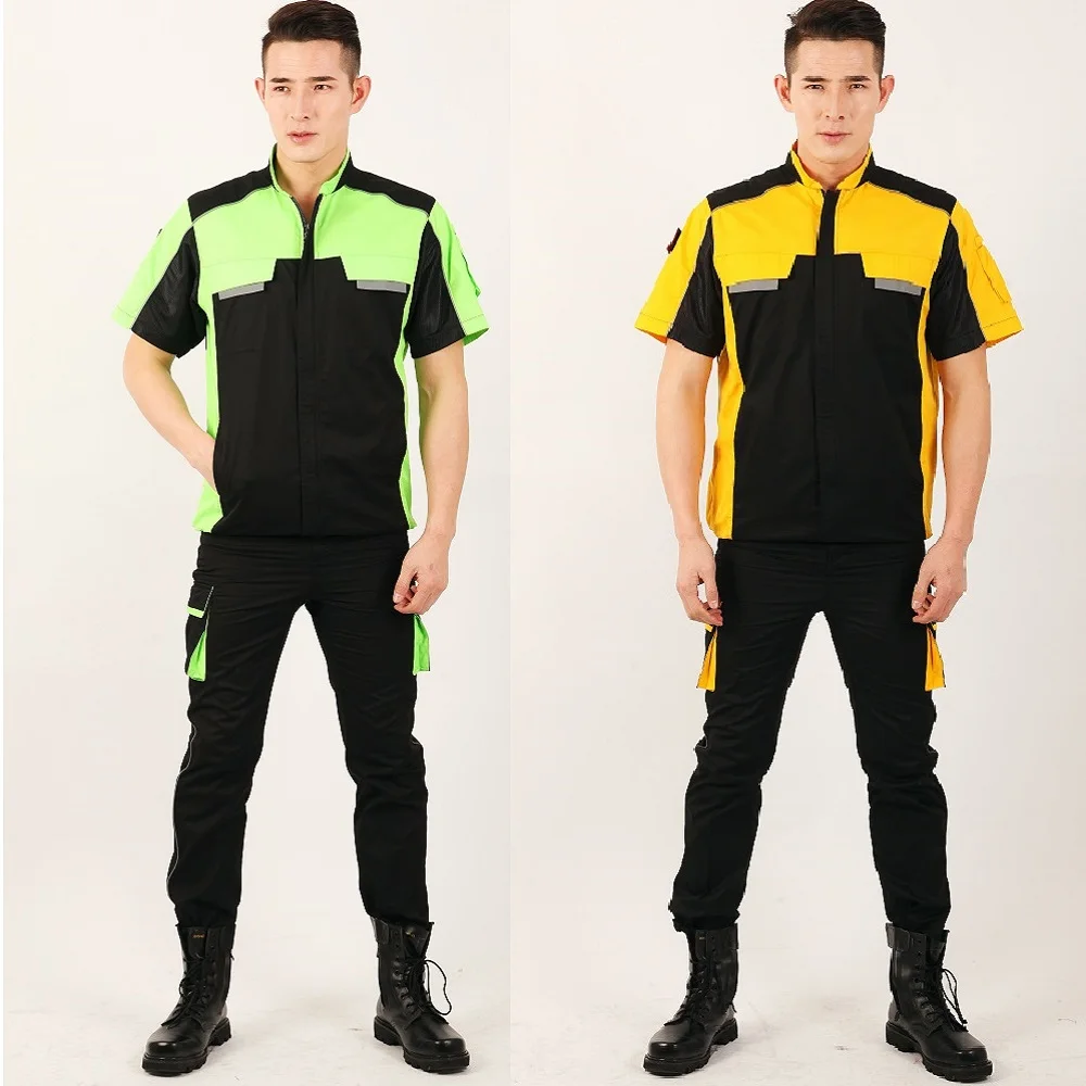  Spring summer Work Clothing Men Women Working Coveralls Auto repair car Workers Uniforms workshop f