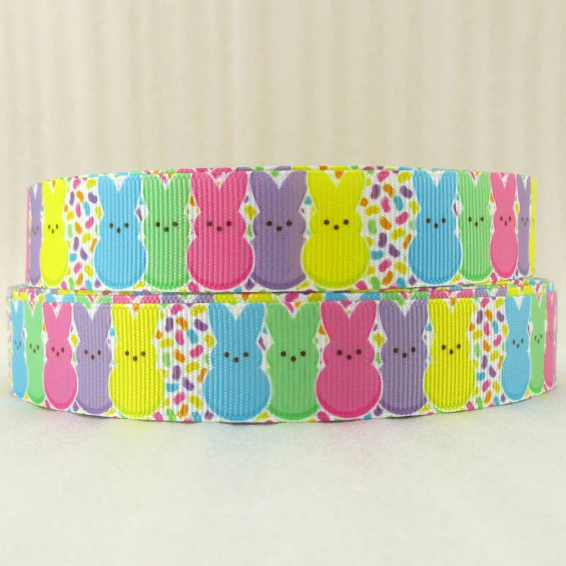

(5yds per roll) 7/8''(22mm) easter high quality printed polyester ribbon, DIY handmade materials, wedding gift wrap,5Yc1070