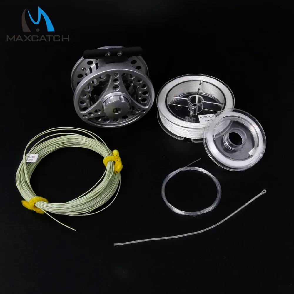 

Maxcatch Fly Reel & Fly Line Combo 5/6WT Die-casting Fly Fishing Reel Line Backing Loop Leader Tippet Combo