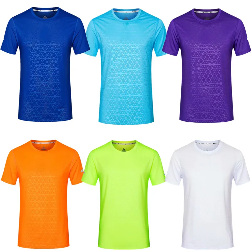 

Fitness T-shirt for Lovers Quick-drying Short-sleeved T-shirt Breathable Reflective Running Workout Gym Tops Men Women 7305