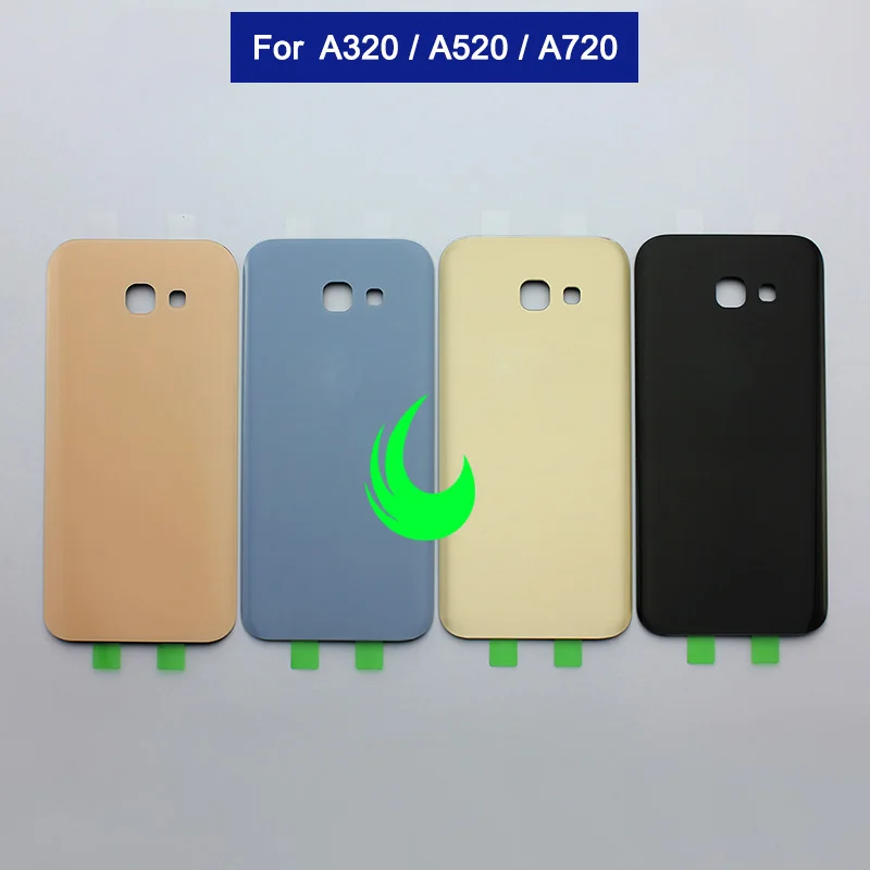 Новое заднее стекло для samsung Galaxy A3/A5/A7 задняя крышка для батареи A320 A520 A720 чехол для задней двери без объектива камеры