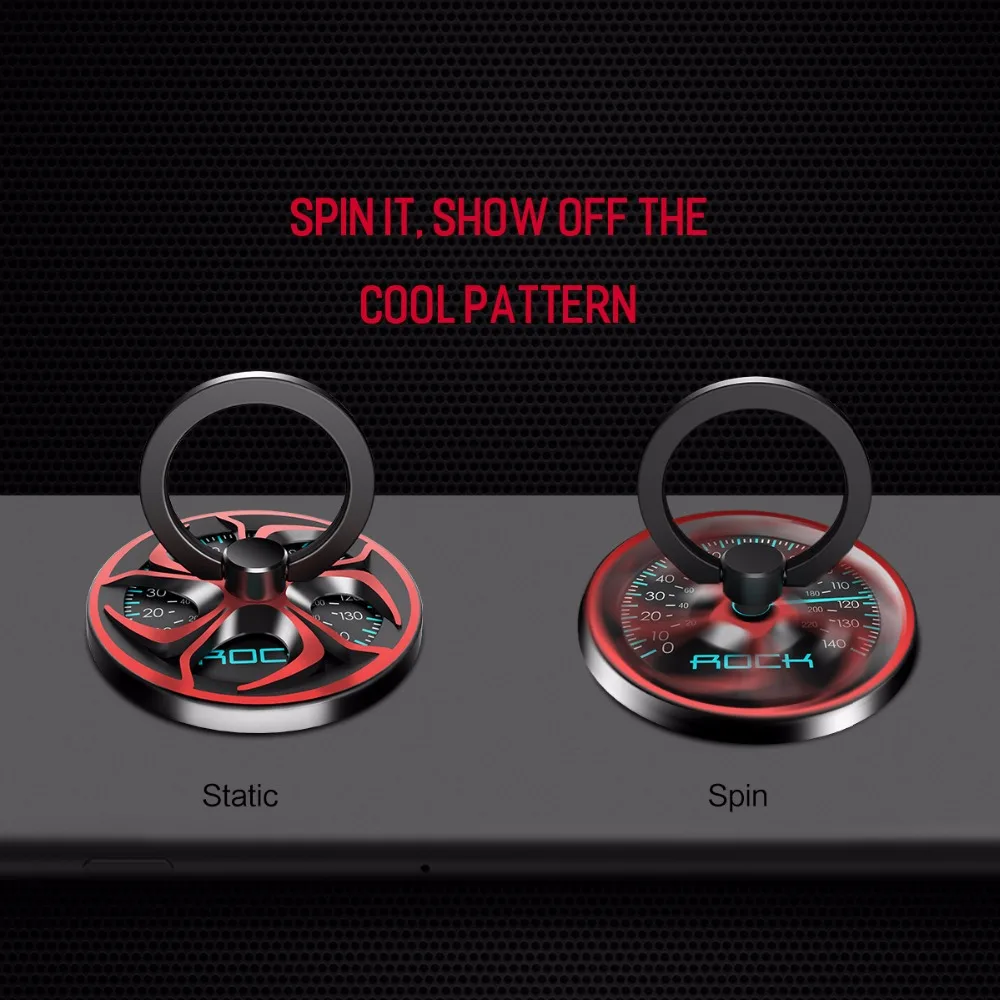 ROCK 360 Degree Finger Ring Holder Metal Smartphone Mobile Phone Hand Spinner Stand Holder For iPhone ipad Samsung Table