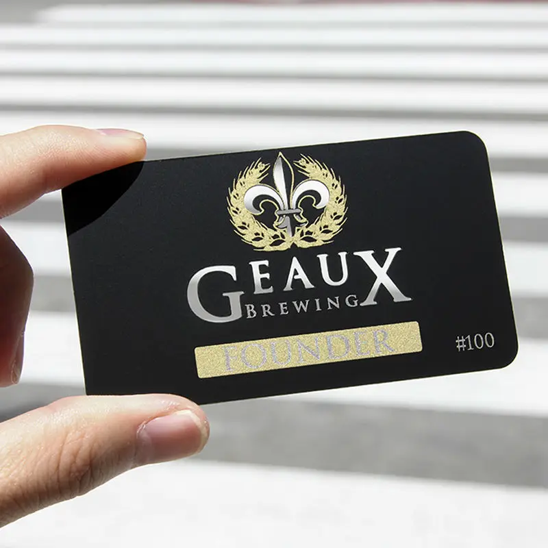 High Grade Metal Business Card Metal Membership Card Stainless Steel Business Card Custom