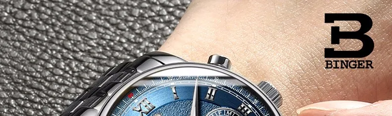 BINGER бизнес часы для мужчин автоматические светящиеся часы для мужчин Tourbillon водонепроницаемые механические часы Топ бренд relogio masculino Новинка