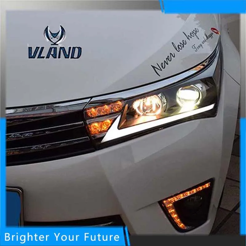 

Headlights For Toyota Corolla 2014 2015 Head Lamps Assembly For Lexus Style