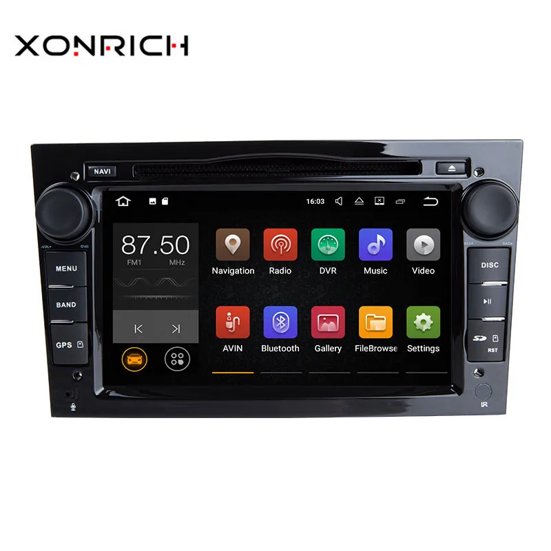 Xonrich 2 Din Android 8,1 автомобильный dvd-плеер для Opel Astra H GJ Vectra C Zafira B Corsa C D Meriva Vivaro AntaraGPS радио головное устройство