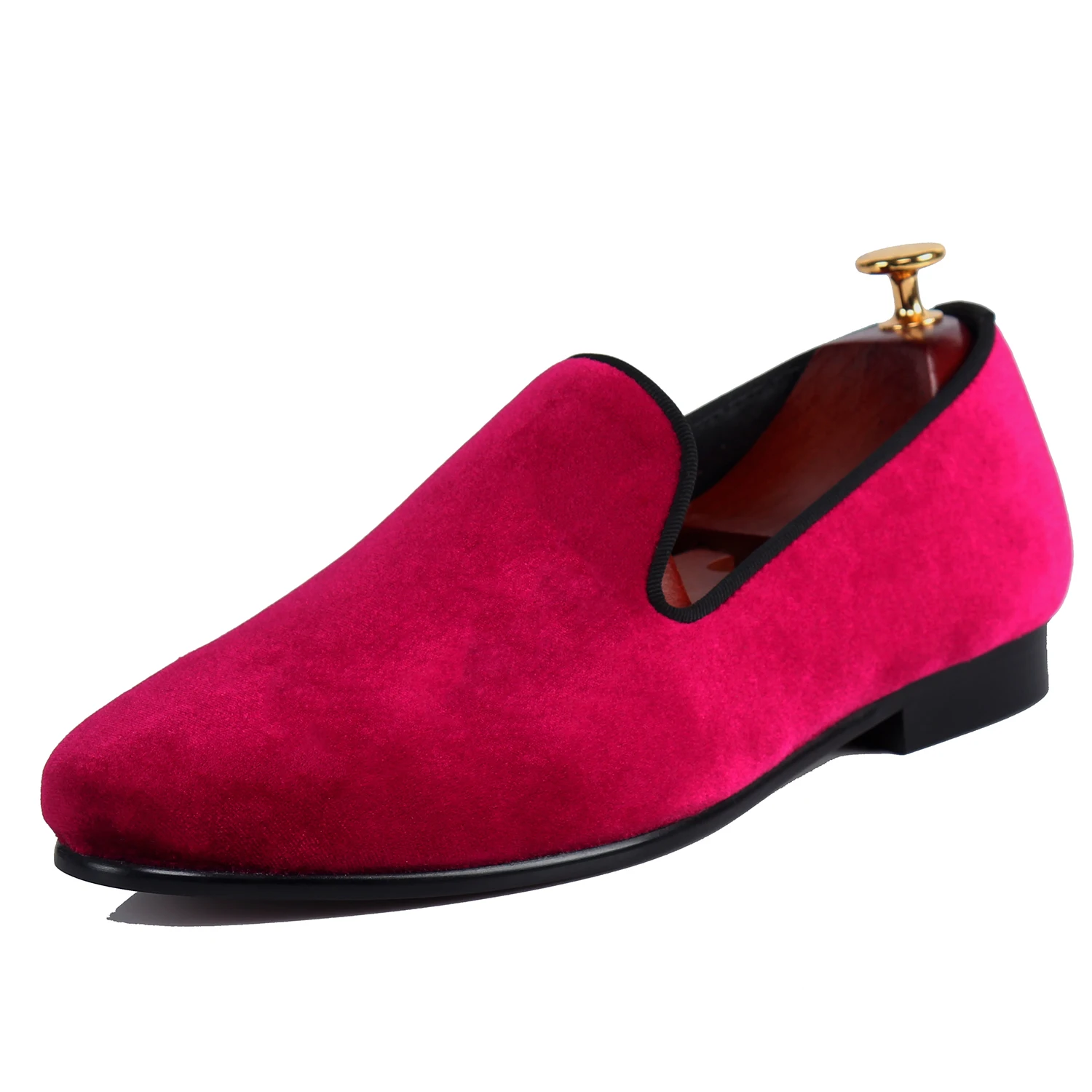 Harpelunde Men Flats Burgundy Velvet Loafer Shoes New Arrival Fashion ...