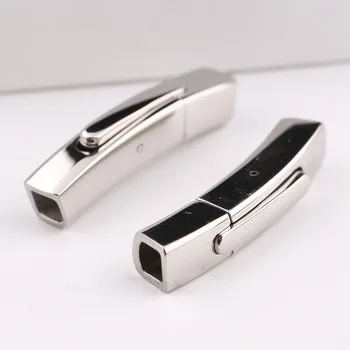 

onwear 5pcs 4x4mm square dia stainless steel leather bracelet magnetic clasps diy fasteners for jewelry making