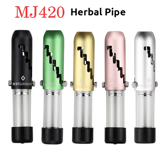 Taphoo Glass Pipe Smoking Bulk Aluminum Smoke Herb Pipe Dropshipping