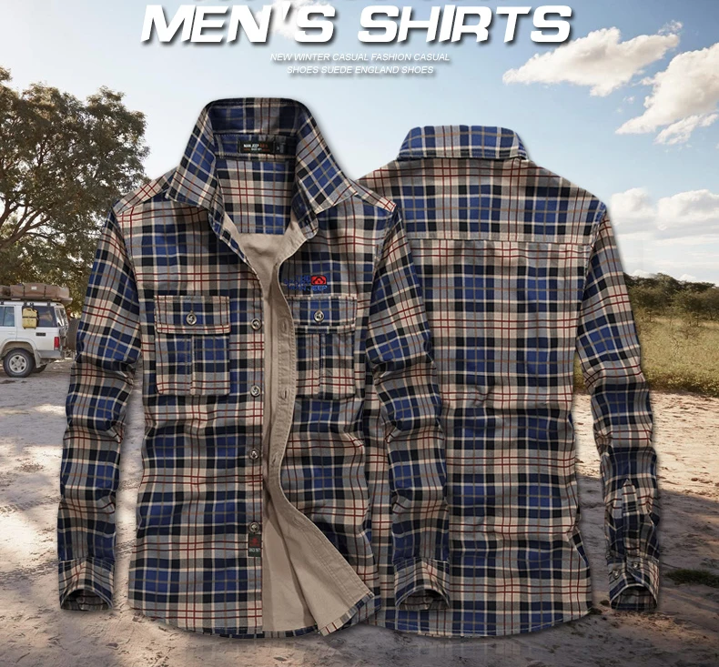 100 Shir Mode Masculina Coton Printemps Carreaux 1 Automne Casual 2018 3xl 2 Camisa Plus Taille Chemise Homme 3 À Hommes Plein wx0AnT1qg