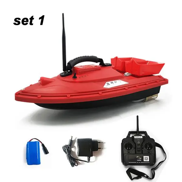 with 1 battery Lingboxianzi T188 рыбацкая лодка rc приманка лодка для рыбалки Беспроводная rc лодка автоматическая Частотная Модуляция Дистанционное устройство рыба игрушка - Цвет: with 1 battery