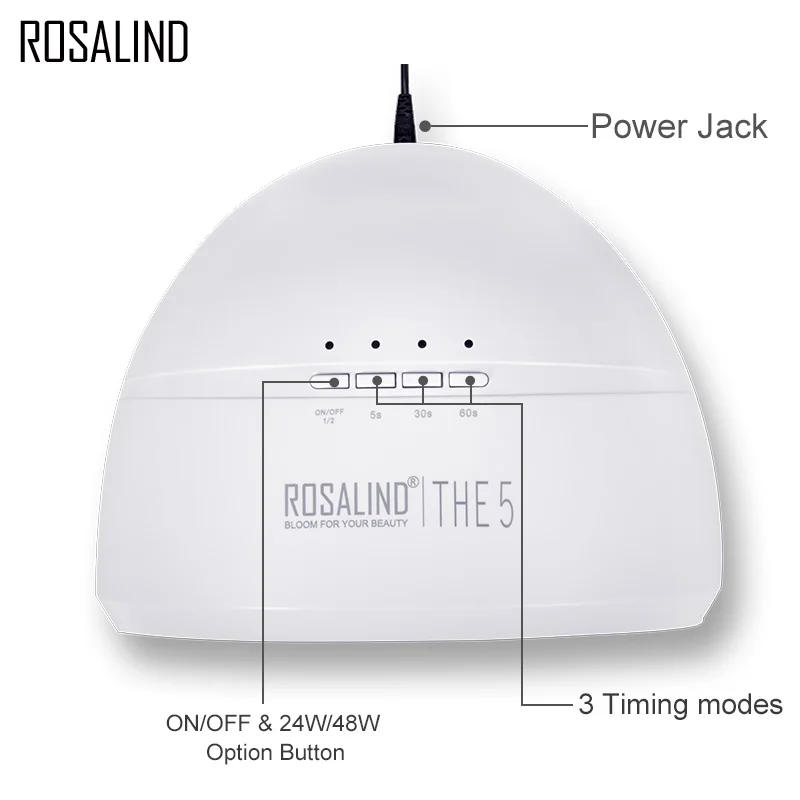 ROSALIND лампа для ногтей для маникюра УФ-излечиваемый светодиодный светильник для ногтей инструменты для маникюра Сушилка для ногтей Гель-лак гибридная лампа Lak